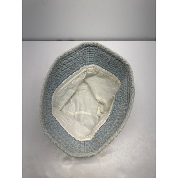 Unisex Blue Washed Denim Bucket Hat Sz 60cm - Picture 6 of 7